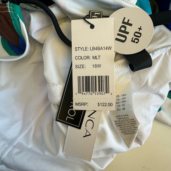 La Blanca One Shoulder One Piece Swimsuit in Sun Catcher NWT Plus Size 18W - Picture 8 of 8